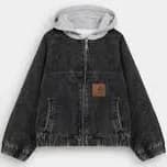 Unisex Denim Jacket With White Hoodie