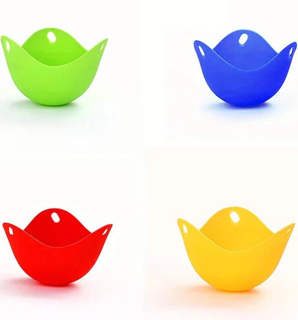 Silicone Egg Poachers Makes Perfect Poached Eggs 4 Pack