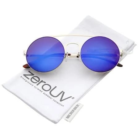 Modern Slim Double Nose Bridge Sunglasses