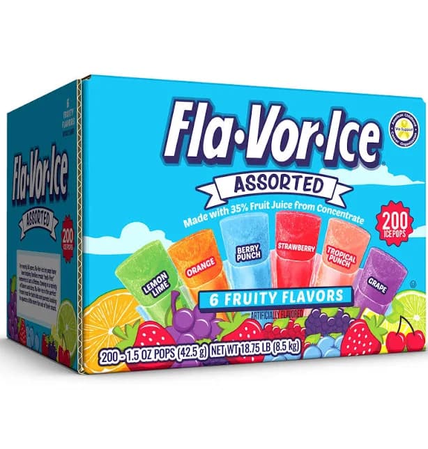 Fla-Vor-Ice Giant Pops 1.5 oz. 200 ct.