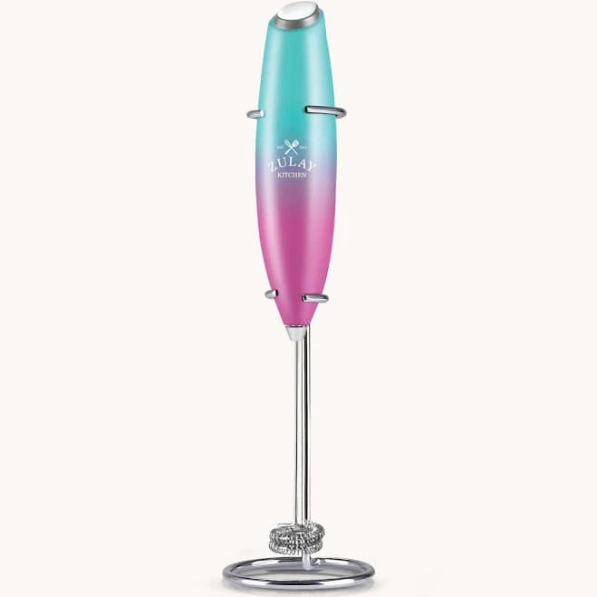 Zulay Kitchen Double Whisk Milk Frother Handheld Mixer
