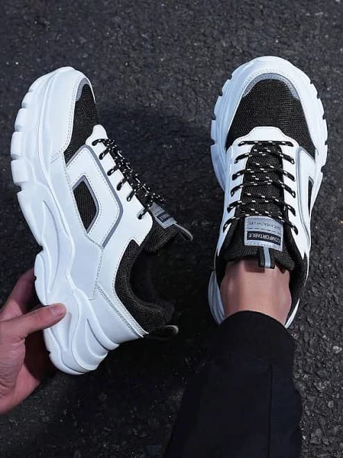 Men's Chunky Platform Breathable Mesh Sneakers