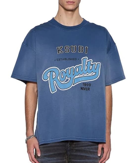 Ksubi Men's Champions Ekcess Ss T-Shirt Ink Fade