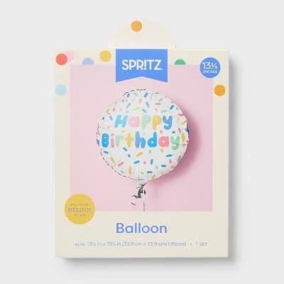 Spritz Happy Birthday Round Foil Balloon