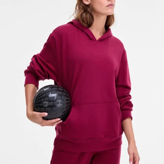 Kangaroo-Pocket Fleece Hoodie