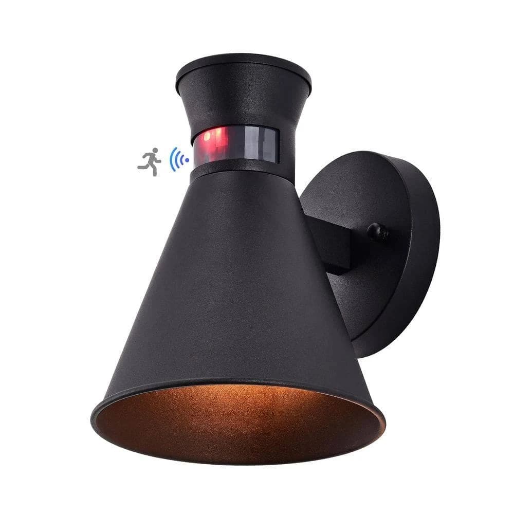 C Cattleya 1-Light Motion Sensing Dusk to Dawn Outdoor Wall Sconce