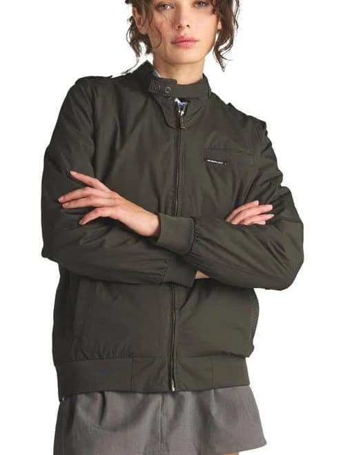 Members Only Women's Slim Fit Iconic Racer Jacket