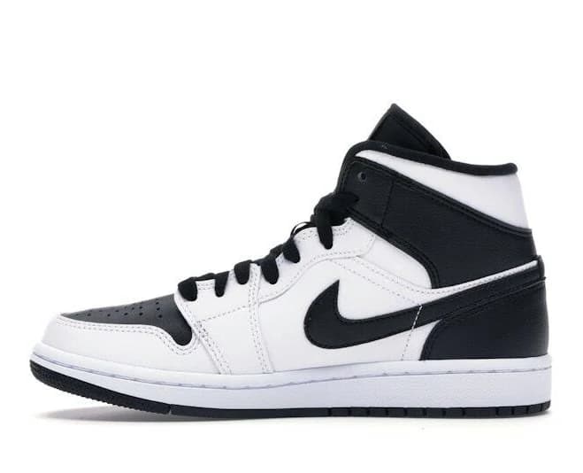 Jordan 1 Mid White Black - Bq6472-101
