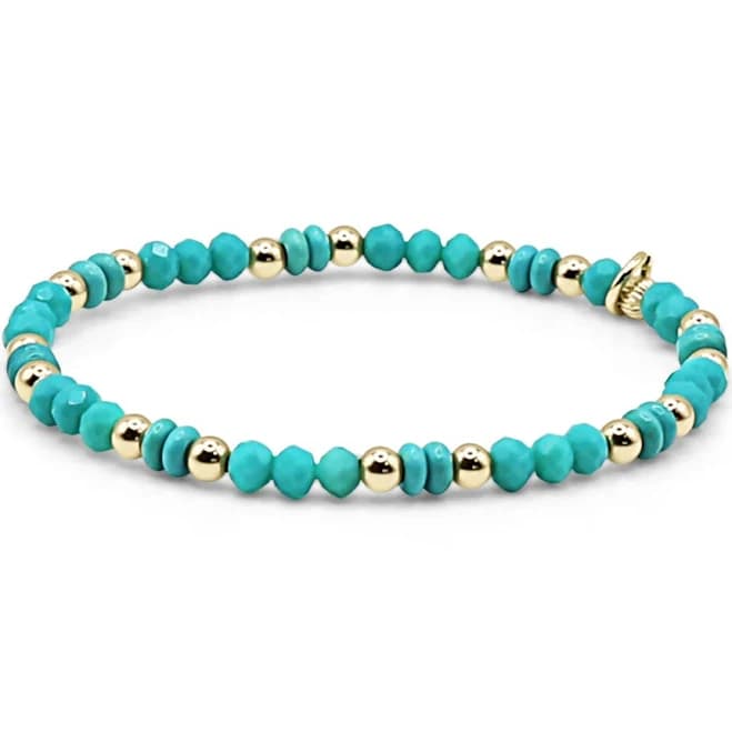 Bowood Lane Sawyer Turquoise Beaded Bracelet