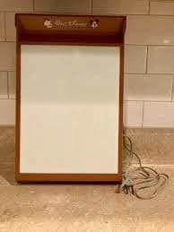 Disney-Tracing Light Table-1961-Drawing Box-Light Box-Cartoon Making-Free Shipping!