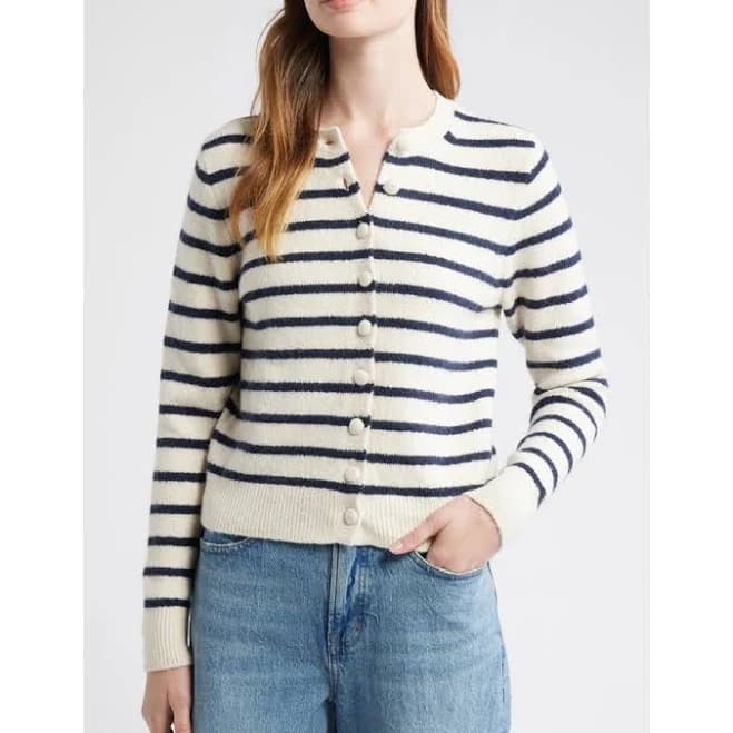 Madewell Kensington Stripe Cardigan