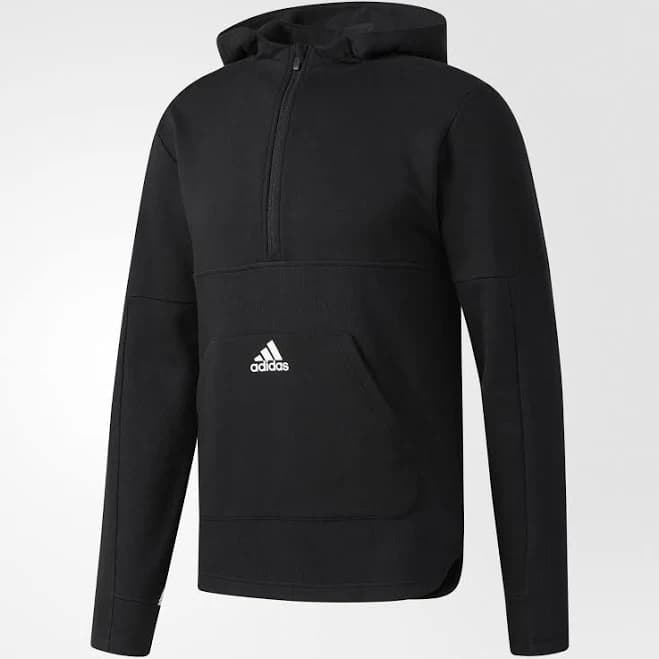 Adidas Essential Men's Hoodie Sweatshirt Black White Br3406 Hoody
