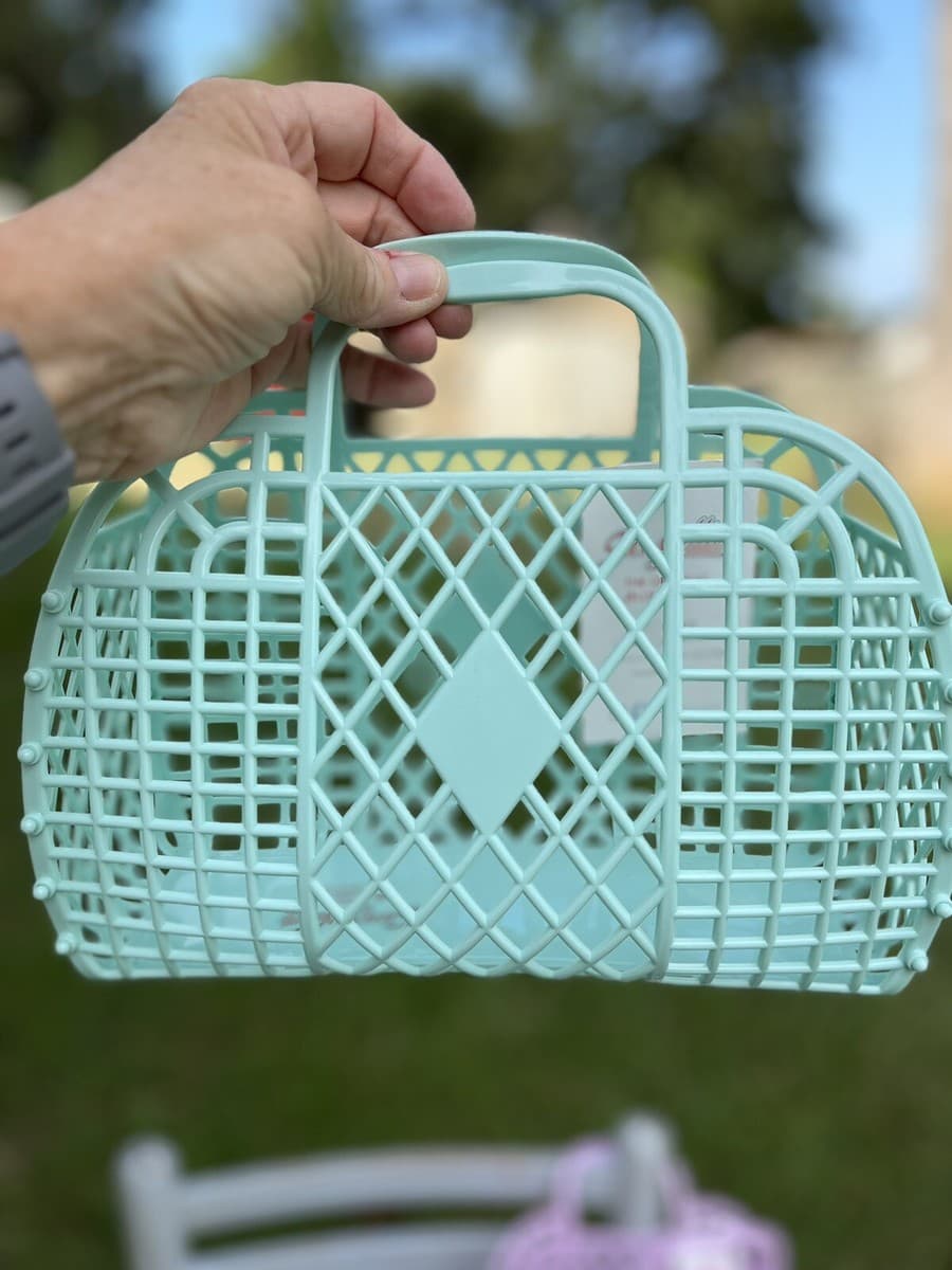 Sun Jellies Small Retro Basket Purse Lavender Color - NEW WITH TAGS | eBay