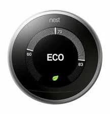 Nest 3rd Generation Programmable Thermostat T3008US - Stainless Steel