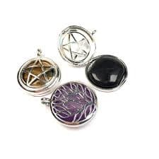 Natural Semi-precious Stone Pendant Round Pentagonal Alloy Cage Charms For Jewelry Making DIY Necklace Accessories Gift - AliExpress 36