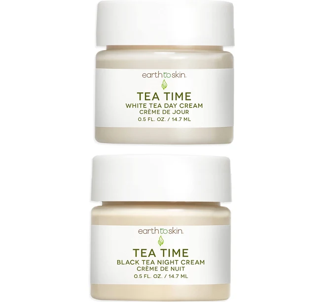 Earth to Skin Tea Time Mini Day and Night Cream Duo
