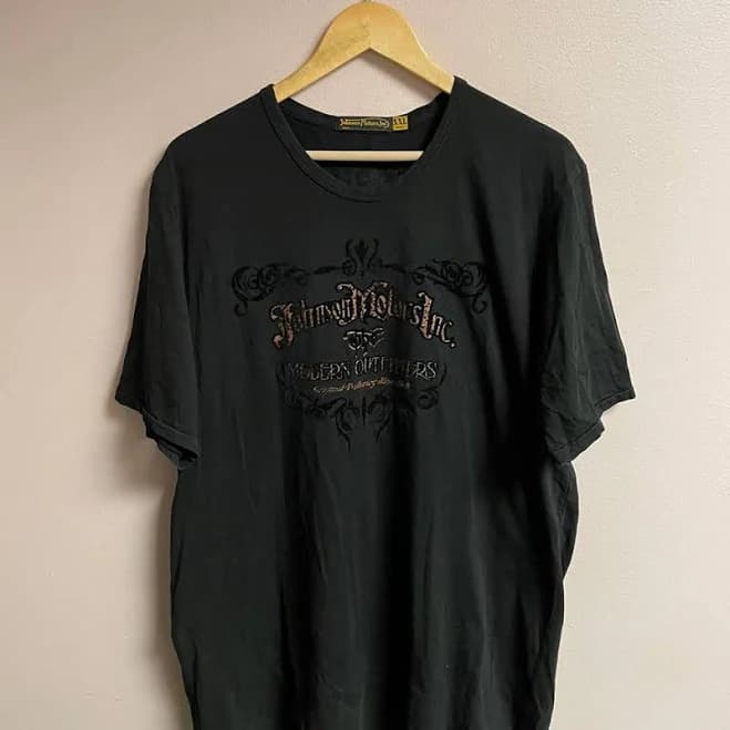 Johnson Motors T Shirt - Men | Color: Black | Size: XXL