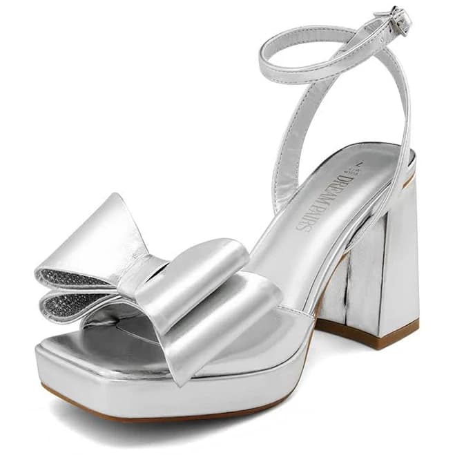 Dream Pairs Bow Platform Chunky Sandals