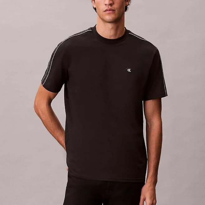 Calvin Klein Men's Logo Tape Classic T-Shirt