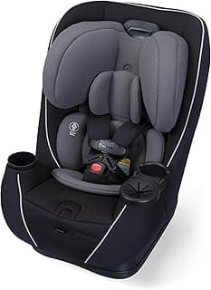 Pria Max+ All-in-One Baby Convertible Car Seat, Rear Facing, Forward Facing Infant Toddler Booster, Easy Latch Install, Magnetic Buckle, Adjustable Harness, Cup Holders, Sea Shadow