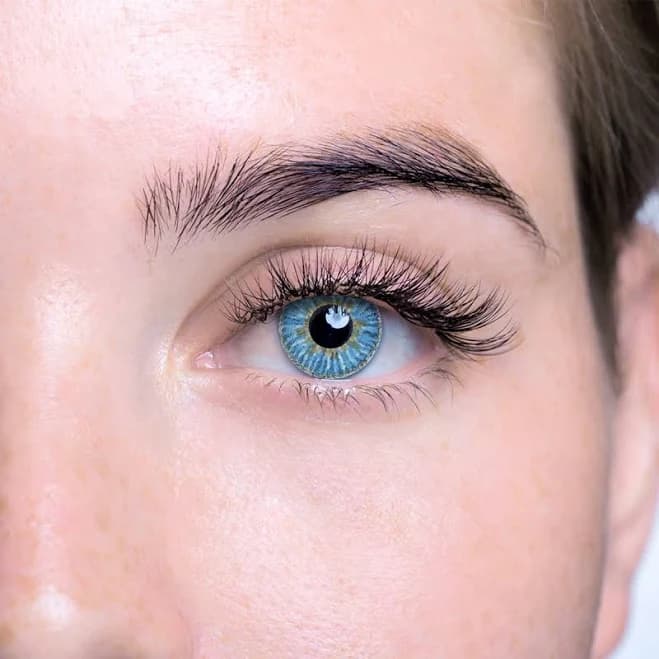 Brilliant Blue Cosmetic Contact Lenses - FDA & Health Canada Cleared