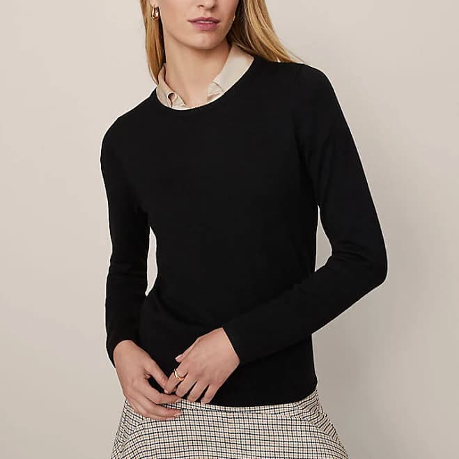 Ann Taylor Women's Essential Crew Neck Sweater