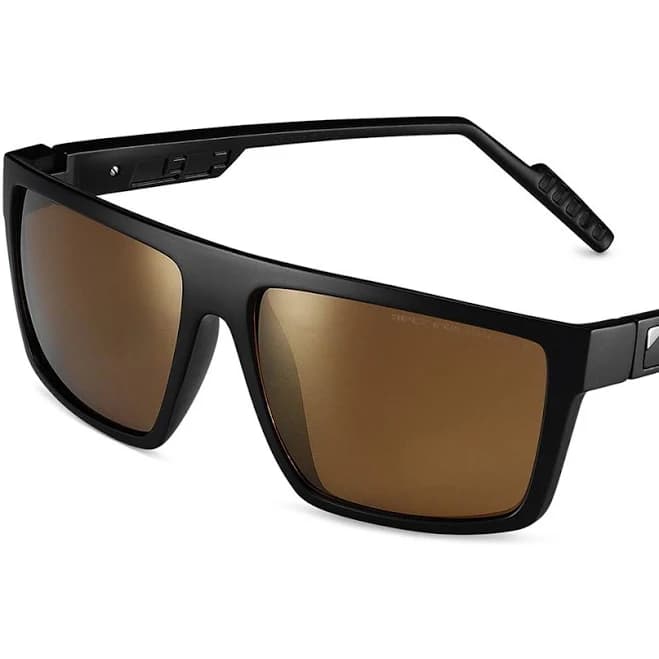 Wayfarer Sunglasses · PC Polarized Lenses · Classic Urban Eyewear · Black Frame · UV Protection · 60 x 17 mm · Hardcase & Cleaning Bag Included