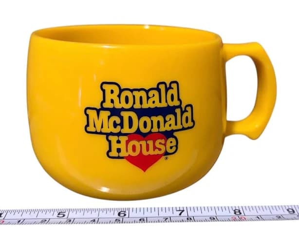 Yellow Ronald McDonald Plastic Cup USA RARE