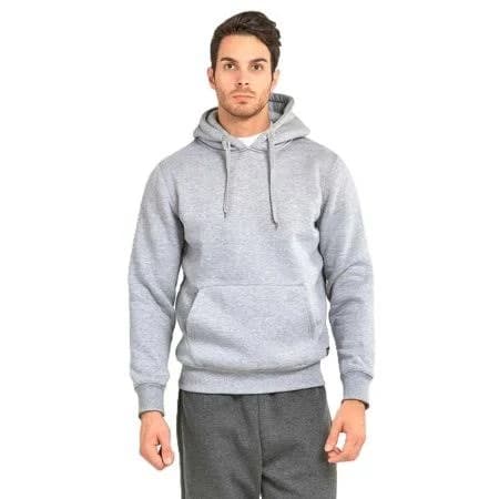 couver Men's Heavyweight Fleece Active Casual Cotton Long Sleeve Pullover Hooded Sweatshirt