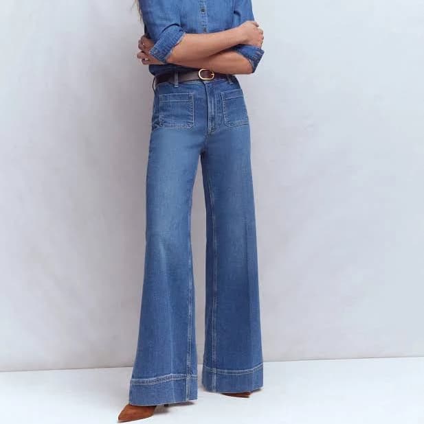 Boden Women's Patch Pocket Flare Jeans