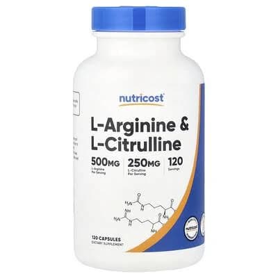 Nutricost L-Arginine L-Citrulline 240 Capsules