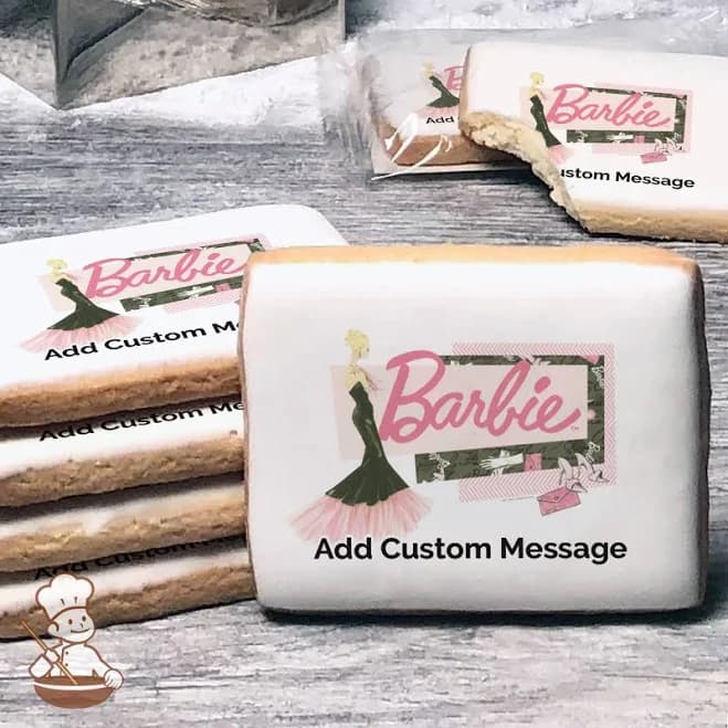 Barbie Forever Glam Custom Message Cookies
