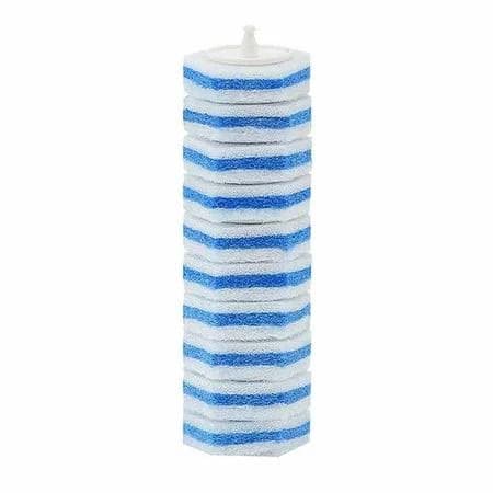 Aimery 60-Count Blue Disposable Toilet Bowl Cleaning Wand Refill, 10-Pack, Soft Dual-Layer Fibers for Bathroom Hygiene, Size: One size, Clear