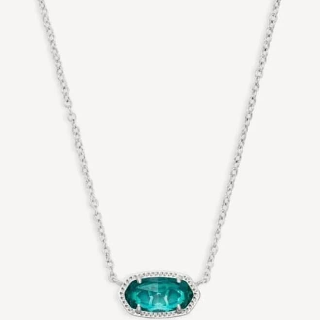 Kendra Scott Elise Necklace- London Blue - New Women | Color: Blue/Silver | Size: l