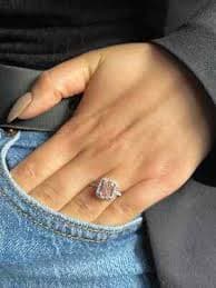 IGI Certified 2 Ct Emerald Cut Vivid Pink Lab Grown Diamond Ring 14k White Gold | eBay