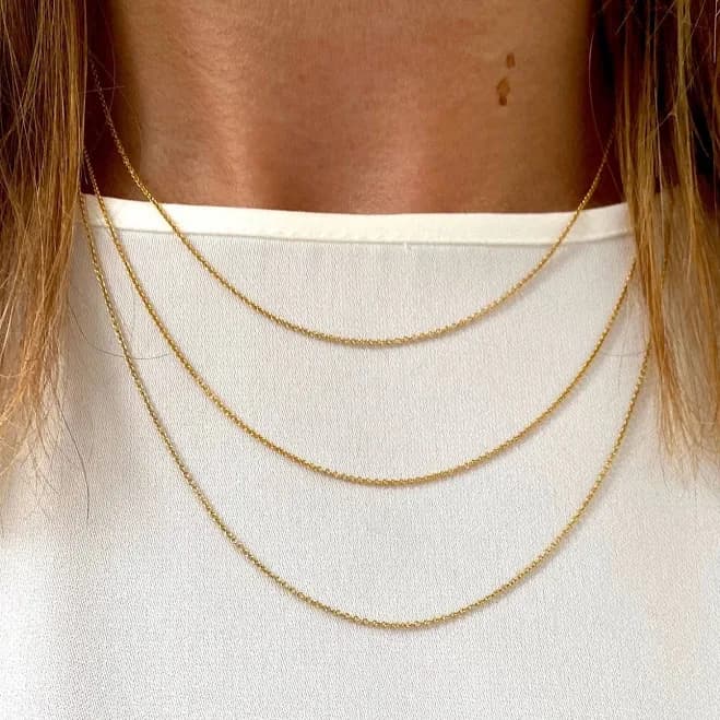 14K Gold Filled Dainty Chain Necklace