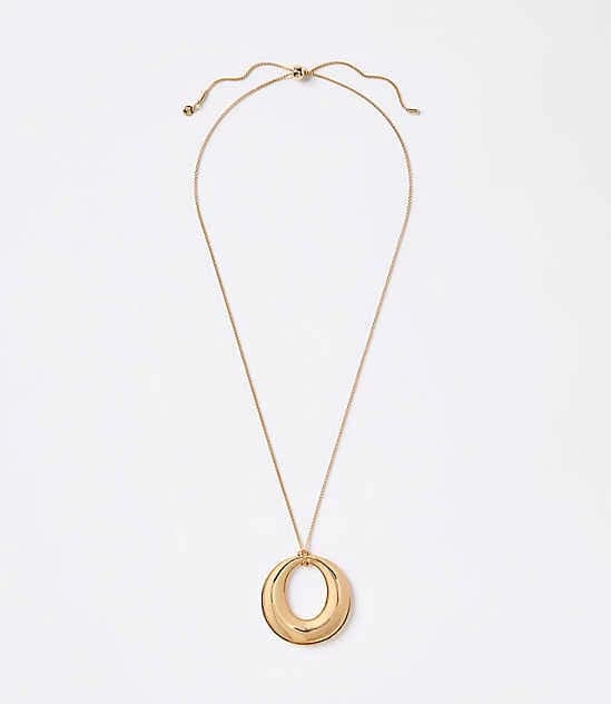 Loft Women's Versa Open Circle Pendant Necklace