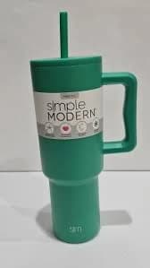 New Simple Modern Green 40oz Trek 100% Stainess Steel Sweat Free/G/92