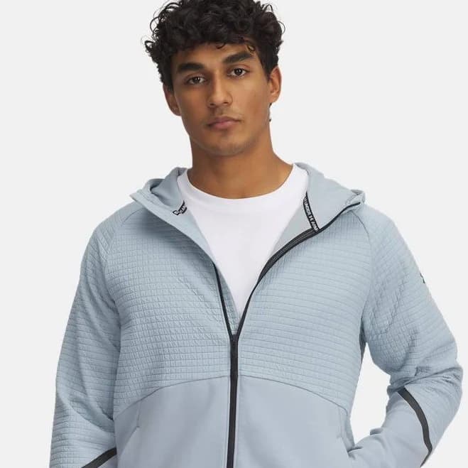 Men's Under Armour Unstoppable Fleece Grid Full-Zip