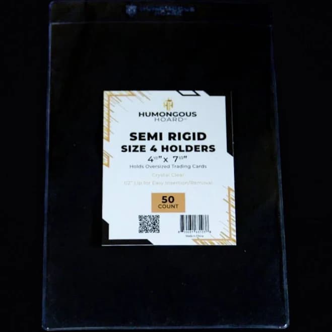 Semi Rigid Card Holders Pack for Protect Your Collection