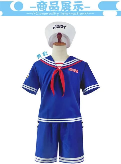 Stranger Things Season 3 Steve Harrington Scoops Ahoy Cosplay Costume