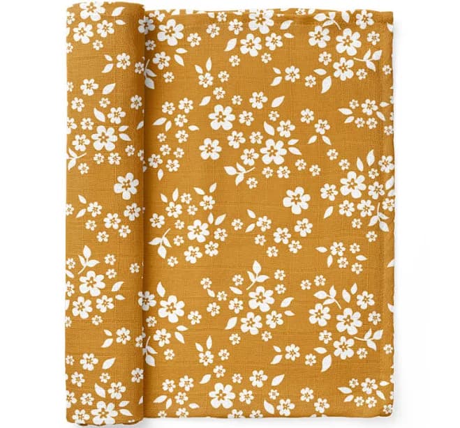Whimsy Floral Baby Swaddle Wrap