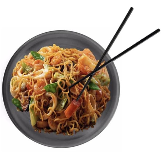 Melamine Black Chopsticks 9-1/2" L Reusable Dishwasher Safe Chinese