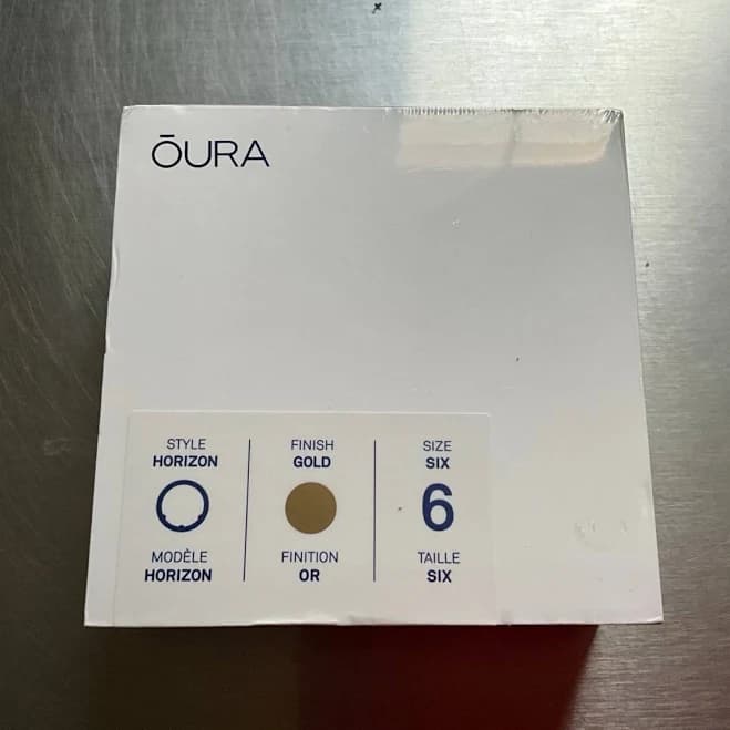 Oura Ring Gen3 Horizon - Gold - Size 6 - New Sealed