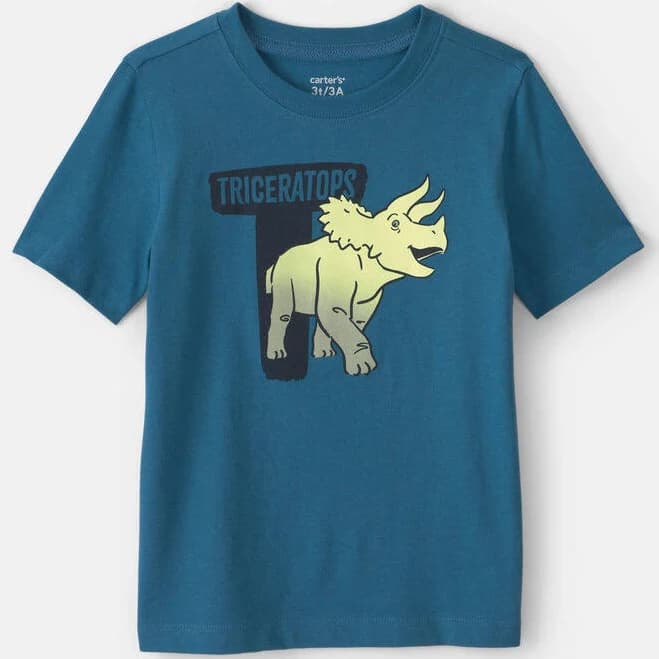 Carter's Toddler Boy Triceratops Dinosaur Graphic Tee