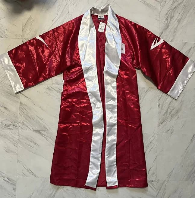 Everlast Boxing Full Length Robe Adult Unisex Size S Red Satin