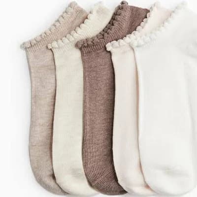 H&M Ladies 5-Pack Ankle Socks