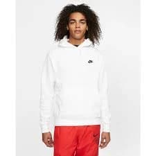 Nike Pull Over Hoodie, White/White/Black LARGE - BV2654-100