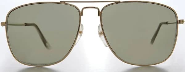 Sunglass Museum Square Metal Aviator Sunglasses