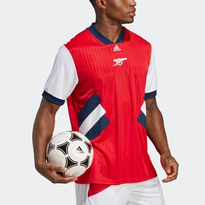 Adidas Men's Arsenal Icon Soccer Jersey 'Red White' - New Men | Color: Red | Size: S